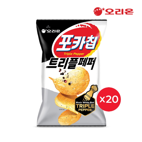오리온 포카칩 트리플페퍼M(60g) x 20개