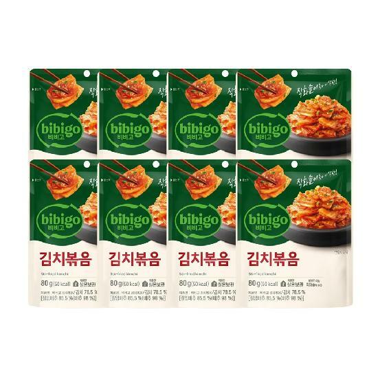 CJ 비비고 김치볶음 80g x8개