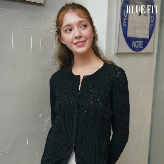 [삼성카드5%할인][론칭가 69,900원→2만원↓] 블루핏 플라워 리브 가디건 (Atelier Line) 5