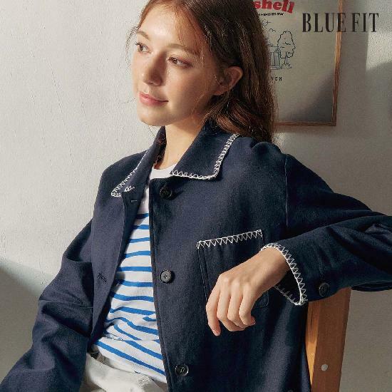 [삼성카드5%할인][론칭가 99,000원→3만원↓]블루핏 26SS 아뜰리에 프렌치 린넨 재킷 5