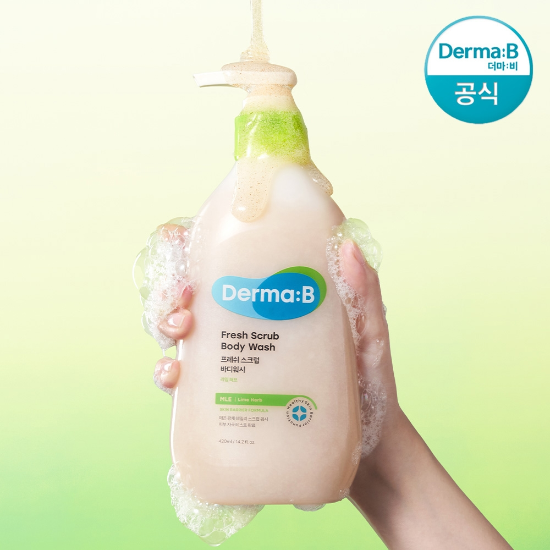 더마비 프레쉬 스크럽 바디워시 420ml+튜브견본(랜덤)