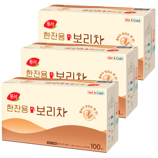 동서 한잔용 보리차 100T x 3개