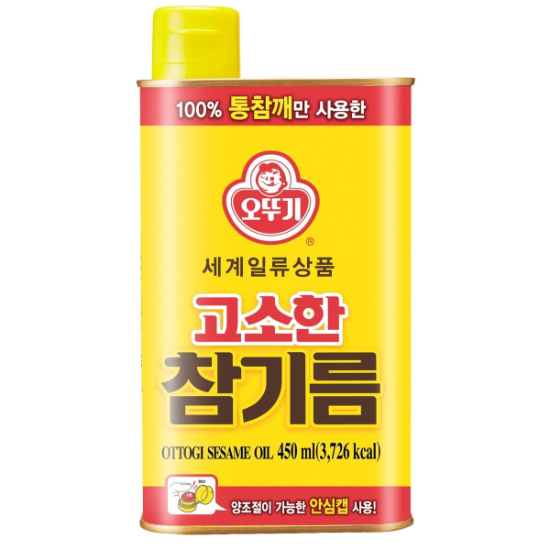 (신세계의정부점)오뚜기 고소한 참기름 450ml 1개