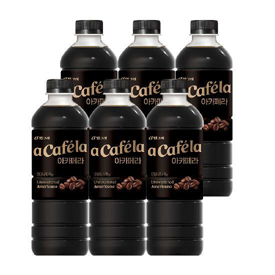 빙그레 아카페라 아메리카노 1L 6입