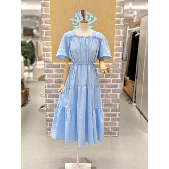 (광주신세계)백리본 허리스트링 원피스 (LC41F7OP007X)