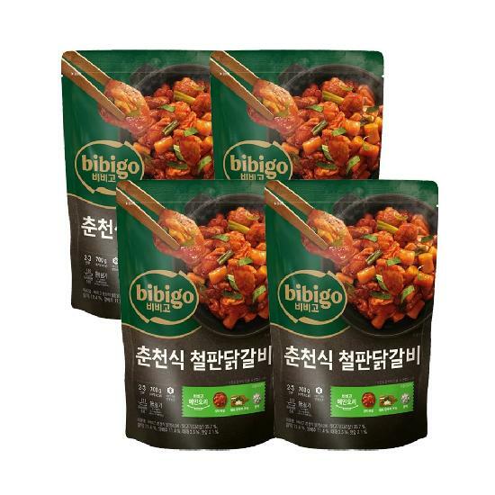 CJ 비비고 춘천식 철판닭갈비700g x4개