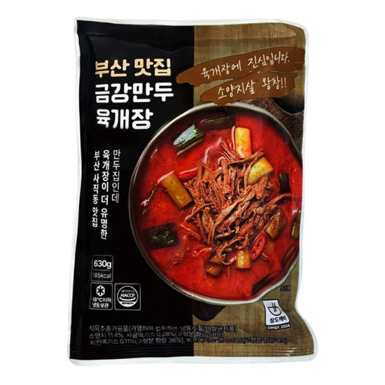 [(주)셀러허브]부산 맛집 금강만두 육개장 630g x 1봉