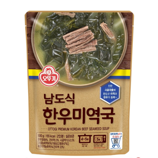 (신세계의정부점)오뚜기 남도식 한우미역국 500g