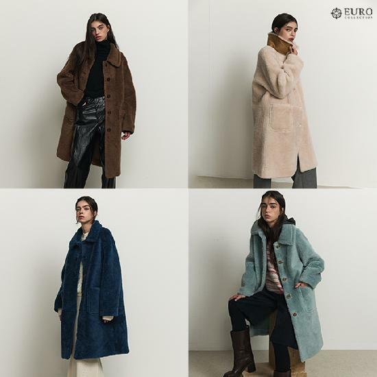 [카드 5%할인]유로컬렉션 아일랜드산 리얼 양모100 롱코트 5