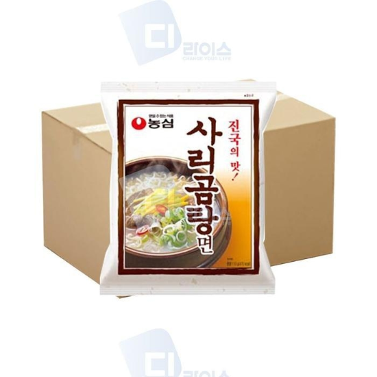 [(주)셀러허브][아우트6820]안매운라면 농심 사리곰탕면 40봉