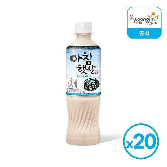 웅진 아침햇살 제로슈가 500ml 20개