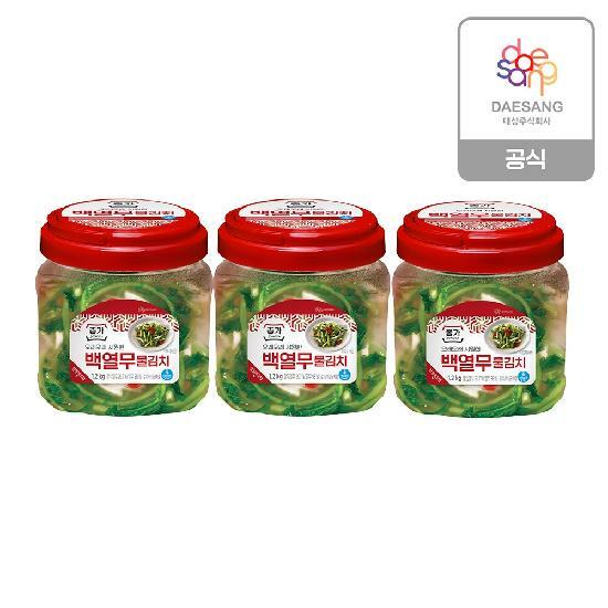 종가 백열무물김치 1.2kg(PET) 3개