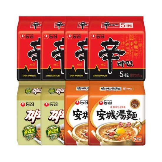 신라면 20입 + 안성탕면 10입 + 짜파게티 10입 총40개 (41115653)