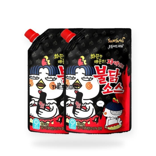 삼양 불닭소스 자이언트 캡사이신 매운맛소스 2kg 2개 대용량 빅사이즈 파우치(AD)