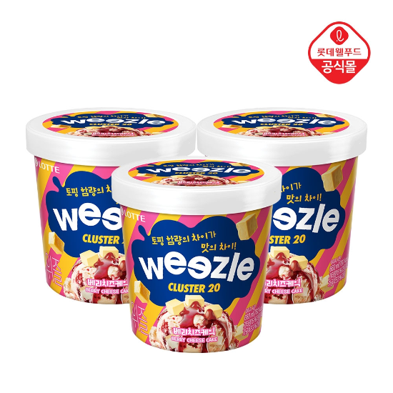 롯데 위즐 베리치즈케익 660ml x 3개