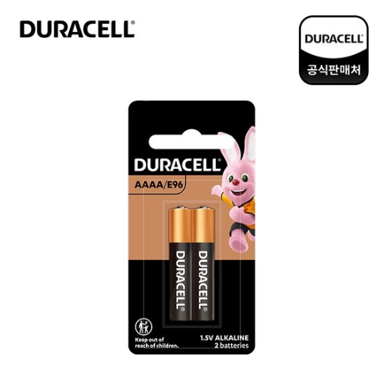 [(주)정이비에스_0000001040]듀라셀 알카라인 건전지 AAAA 2개입