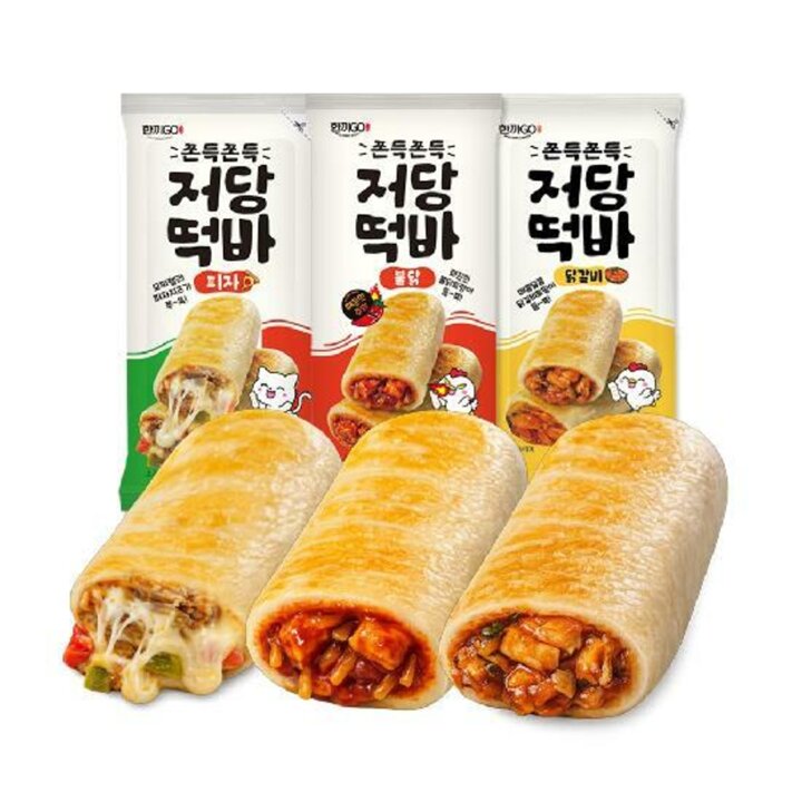 [최저가도전]한끼고 쫀득쫀득 저당떡바 닭갈비/피자/불닭 모음전
