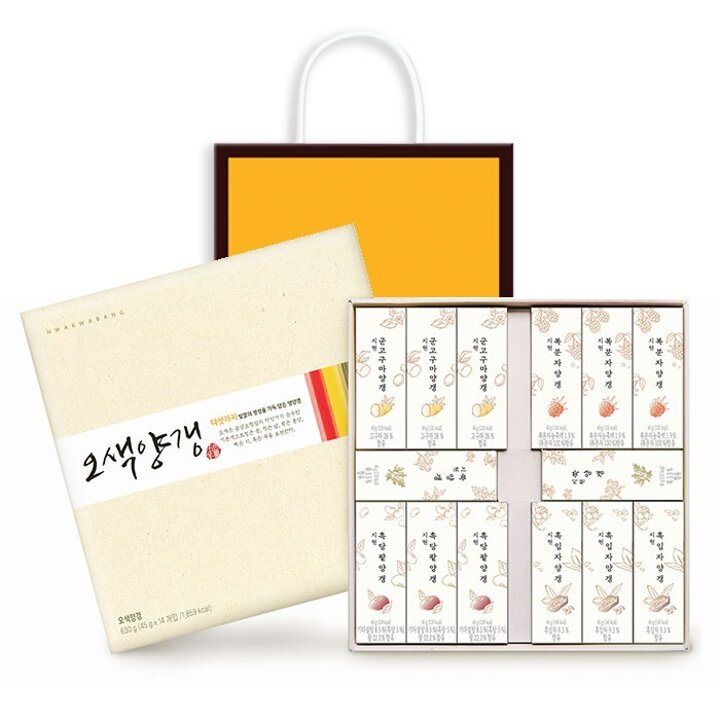 [화과방] 오색양갱 선물세트 (45gx14개입) +쇼핑백 