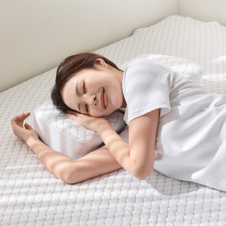 리브맘 프리미엄 듀라쿨 아이스냉감 3D 경추 메모리폼 베개