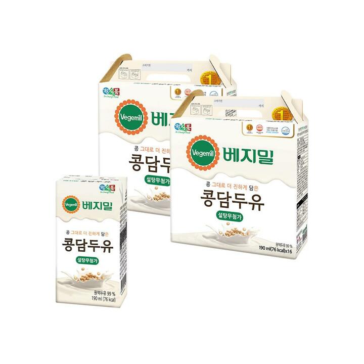 [베지밀] 베지밀 콩담두유 190mlx32팩