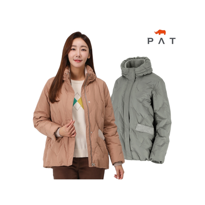 [PAT] 프리미엄 니트배색 구스다운 점퍼_1J82004