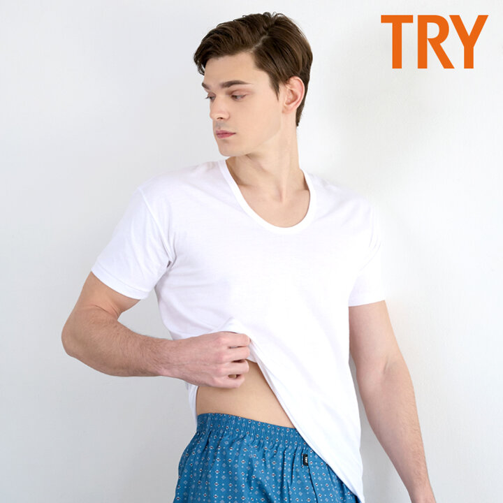 [TRY] 남성 퓨어코튼 반팔 런닝 3매 세트
