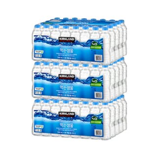 커클랜드 시그니춰 먹는샘물 무라벨 생수 500mL X 120병