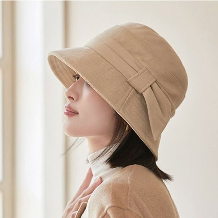 여성 겨울 옆포인트 버킷햇 1P 중년 벙거지 패션 모자