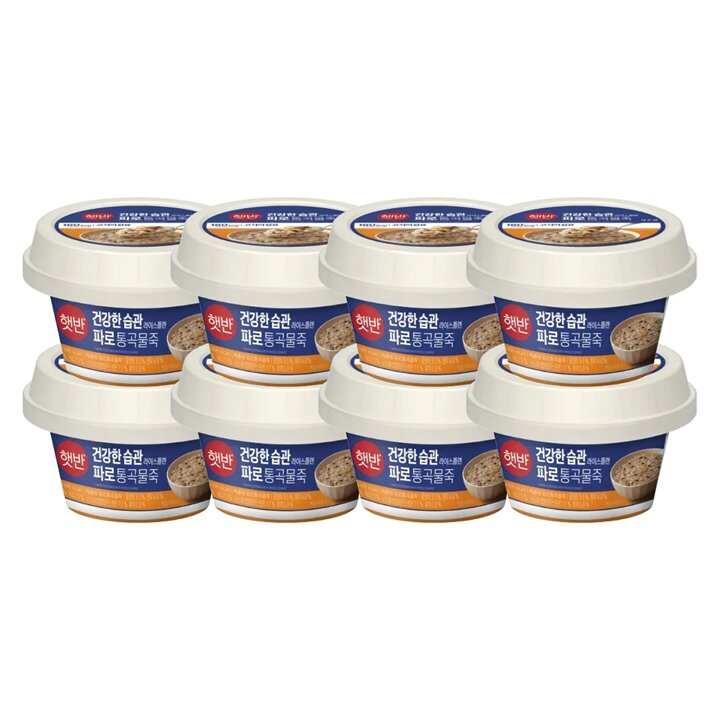 CJ제일제당 햇반 라이스플랜 파로통곡물죽 265g x8개
