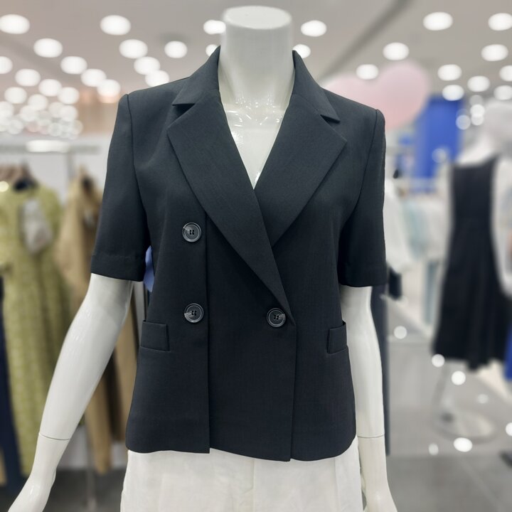 A56WJK560 더블버튼 숏기장 쟈켓GN