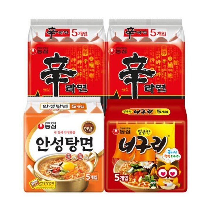 신라면10개+안성탕면5개+너구리5개
