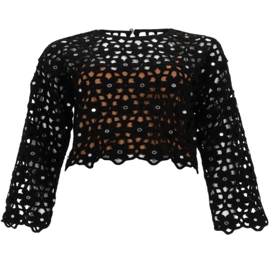 [해외배송] 26SS 마이클 코어스 블라우스 MS651ZMKNE 001BLACK