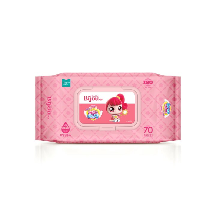 모나리자 캐치! 티니핑 물티슈 캡형 70매 x 10입