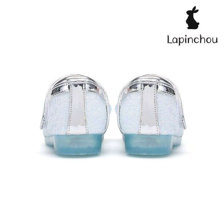 (신세계강남점)[LAPINCHOU] 라팡슈 엘레나 듀 메리제인 스카이블루 나비 글리터 키즈구두 여아구두 LED구두