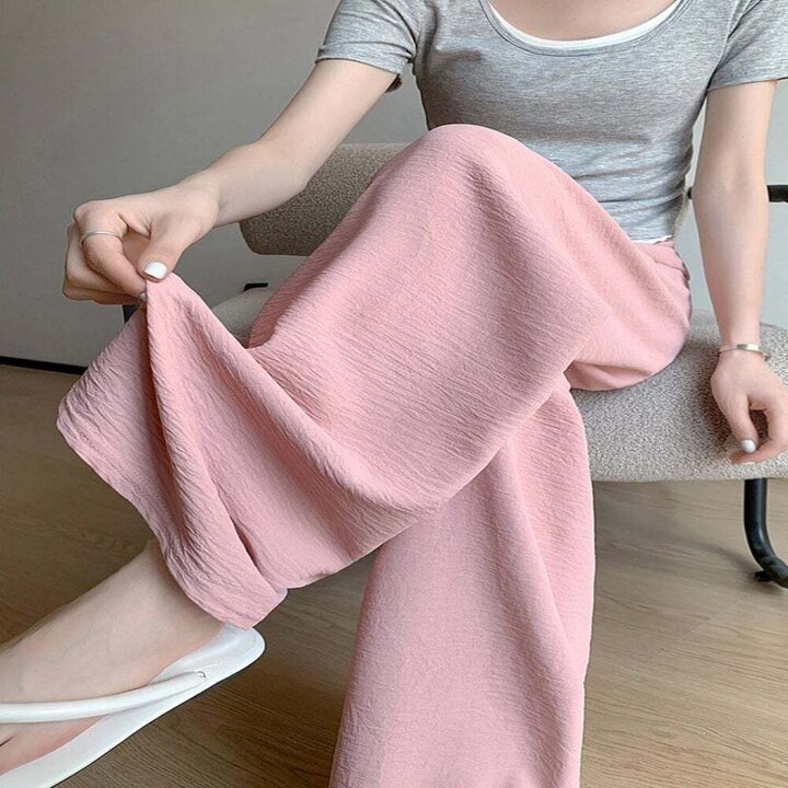 모노무드 여성 여름 챠르르 얇은 와이드팬츠 린넨바지