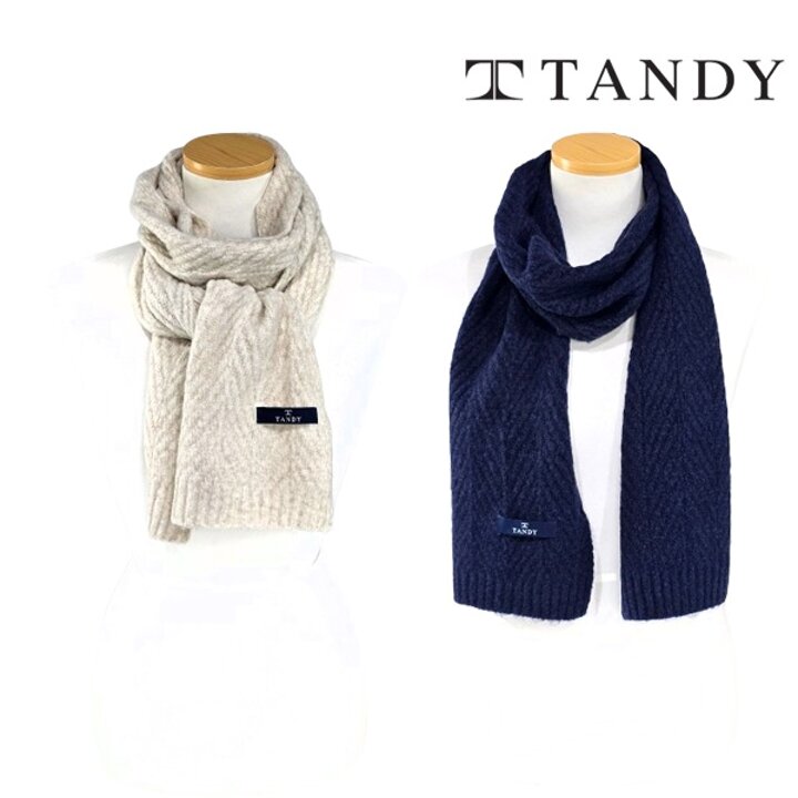 [탠디] TANDY 빗살 니트 머플러