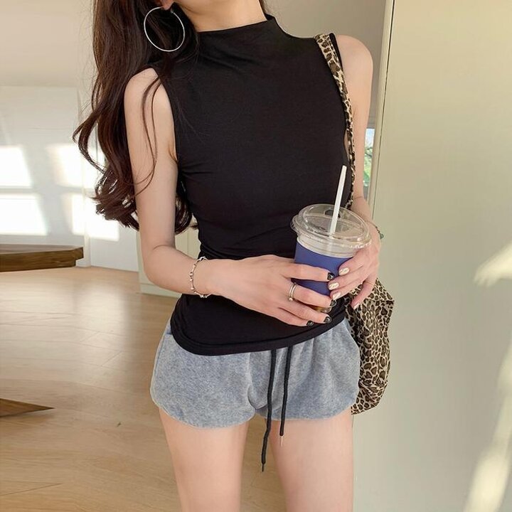 G126894하이넥민소매니트나시티골프나시