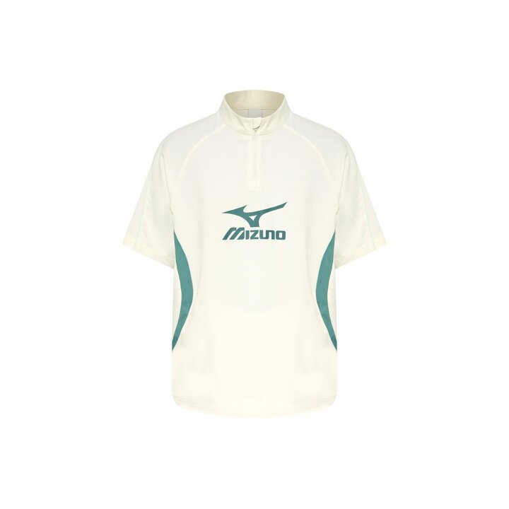 (신세계의정부점)미즈노 공용 집업 반팔 하이넥 피스테 32YE5B2148 발수 운동 데일리 HALF SLEEVE HIGHNECK PISTE