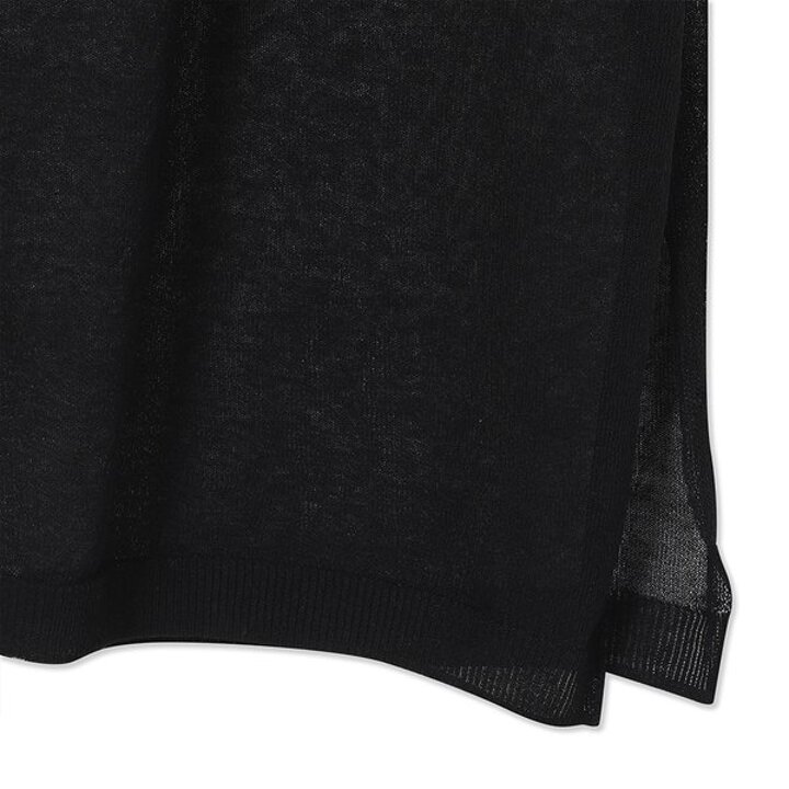 (신세계센텀점)린넨 블렌디드 사이드 오픈 가디건 (UFKKCA25LN-BLACK)