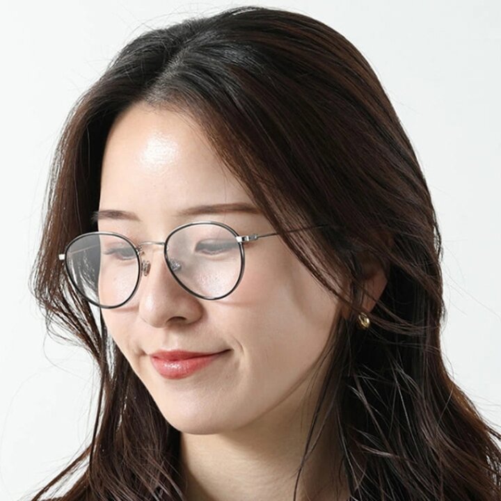 몽클레어 안경테 ML5110 016 명품 라운드 가벼운 메탈테