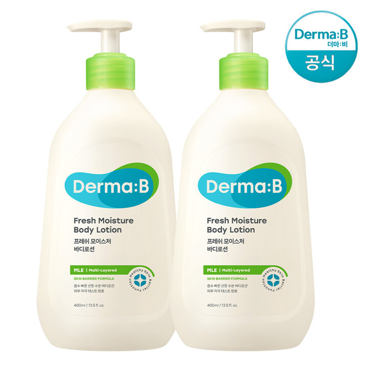 더마비 프레쉬 모이스처 바디로션 400ml 2개 (+바디로션20ml 2개)