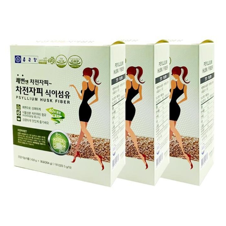 종근당차전자피식이섬유6.8gx30포x3박스TWL