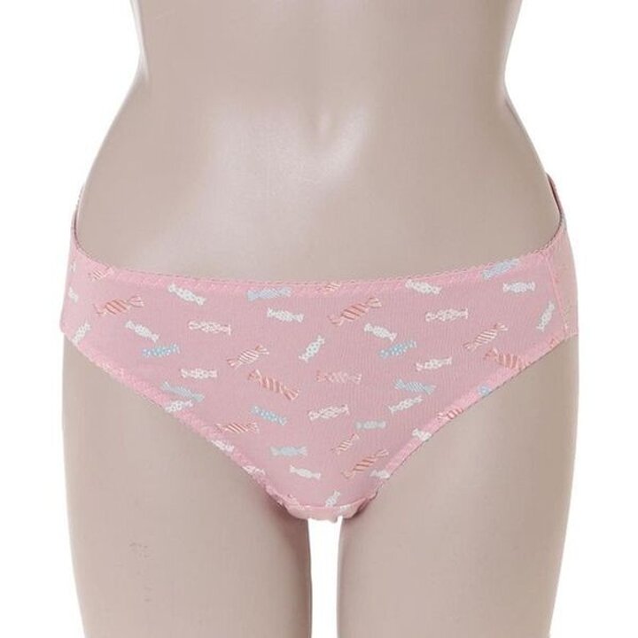 [비비안]귀여운 캔디프린트 면모달 기본삼각팬티(PT7260/PK)[35082297]