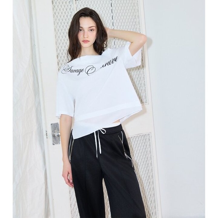 (신세계강남점)[CAPSULE LINE]언발 숄더 티셔츠 (ES2CH562)