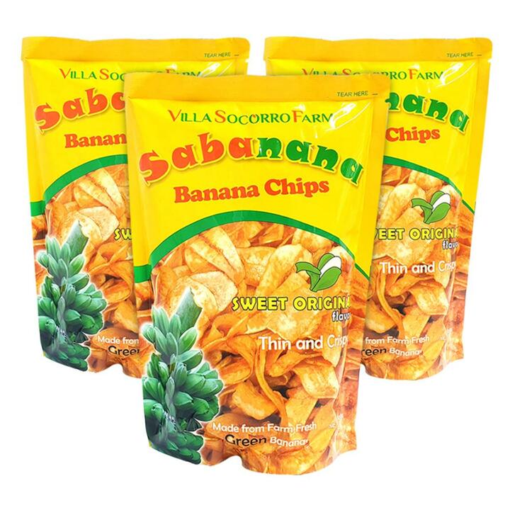 필리핀 사바나나 바나나칩 100g x 3봉 간식 쿠키