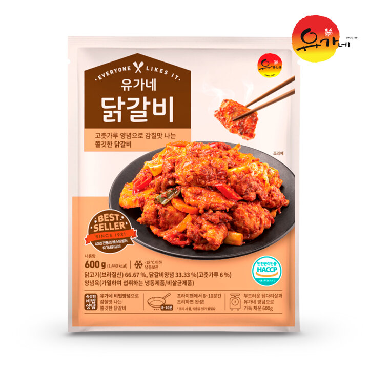 I유가네 닭갈비 600g x 4팩