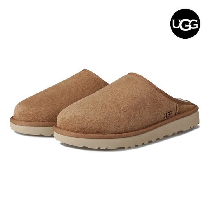 어그 UGG 클래식 슬립온 체스트넛 남자 겨울 방한 슬리퍼 1129290-CHE