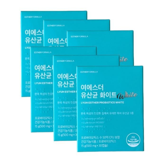 [에스더포뮬러]여에스더유산균화이트여성500mgX30캡슐6개/SJ