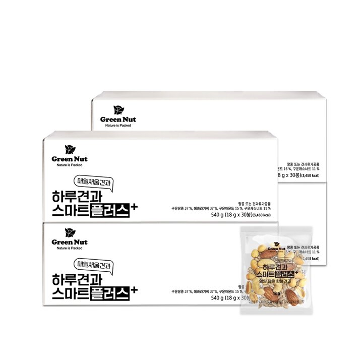 그린너트 하루견과 스마트플러스 견과 물가안정 30봉 4세트(총120봉)