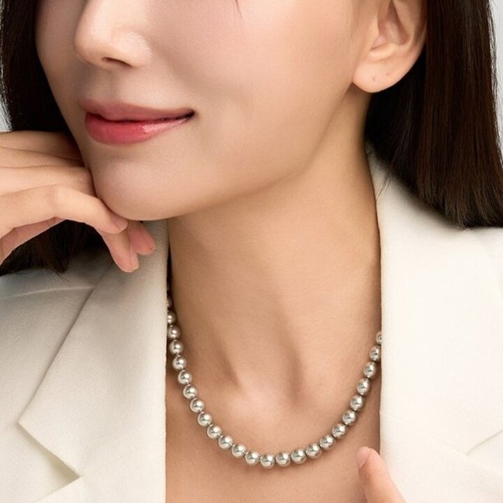 (신세계센텀점)에센셜 그레이 진주 14K 목걸이 L (8mm) LNN25047G